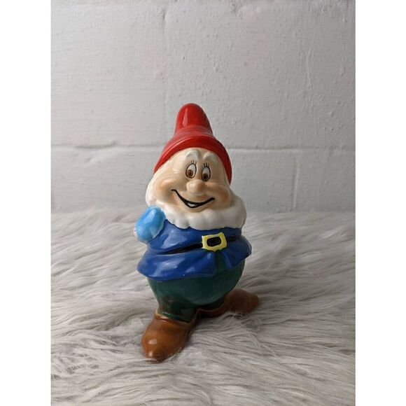 Snow white and The Seven Dwarfs Large‎ Full Ceramic Set from 70's Made in Japan - Picture 7 of 14